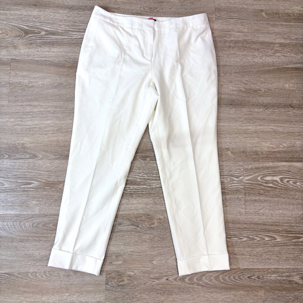 Vince Camuto White Cropped Ankle Pants